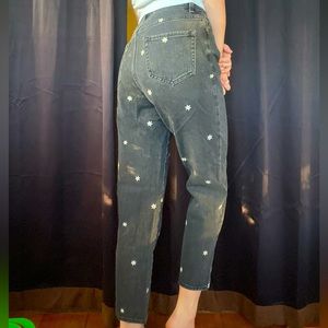 Pacsun Embroidered Daisy Jeans